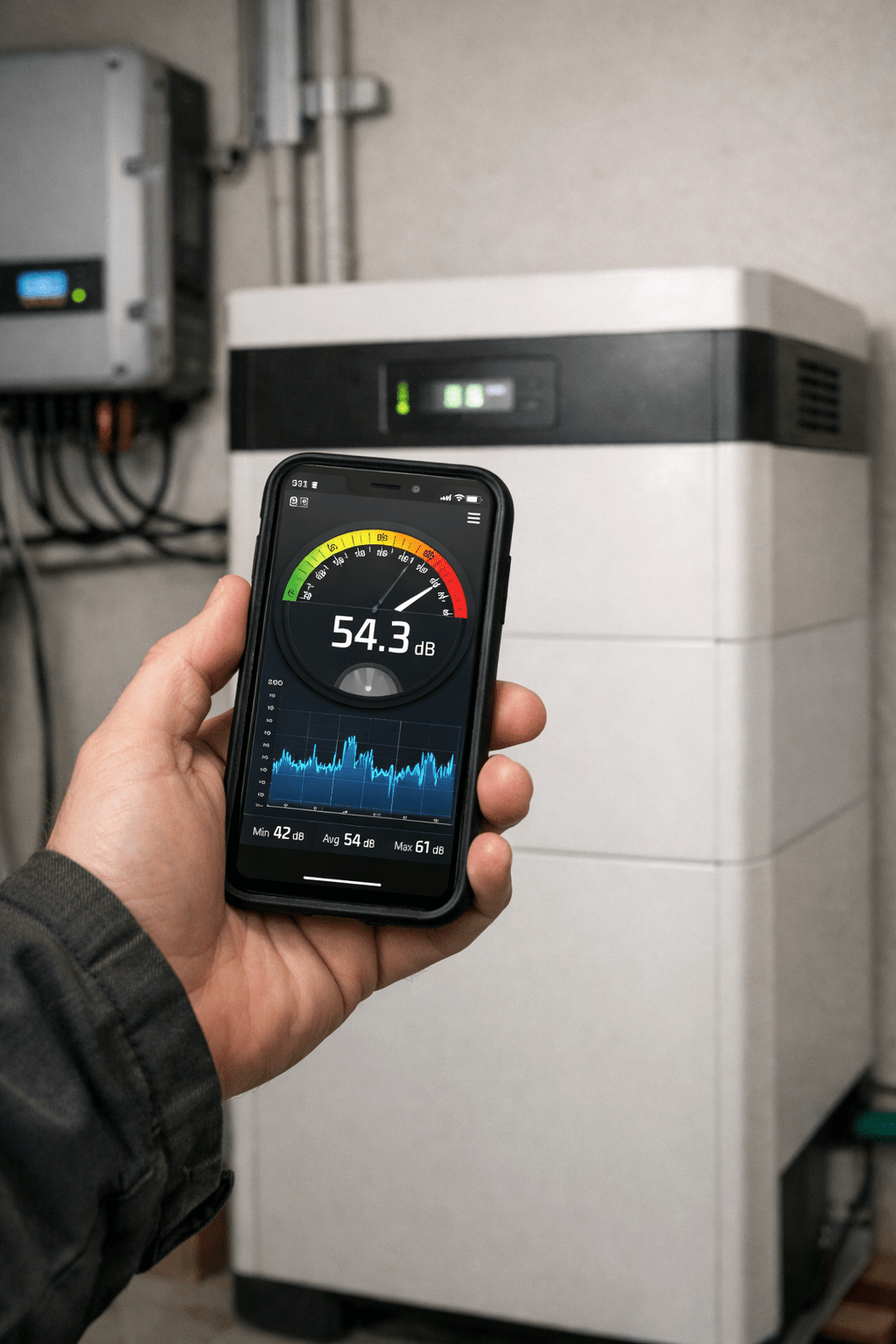 Smartphone-App Messung