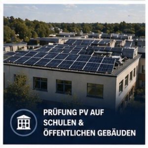Prüfung PV auf Schulen, Kindergärten, Versammlungsstätten